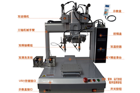 立品三軸雙頭自動焊錫機